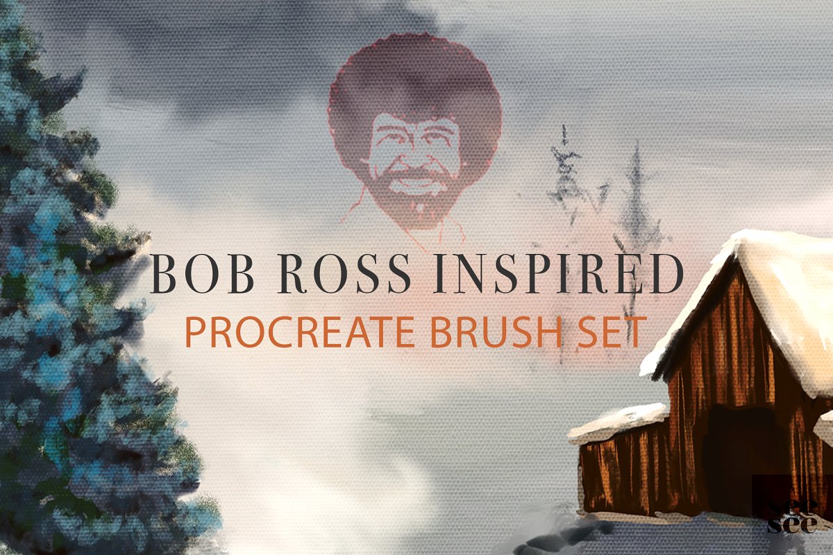 笔刷下载 Bob Ross Inspired Procrea