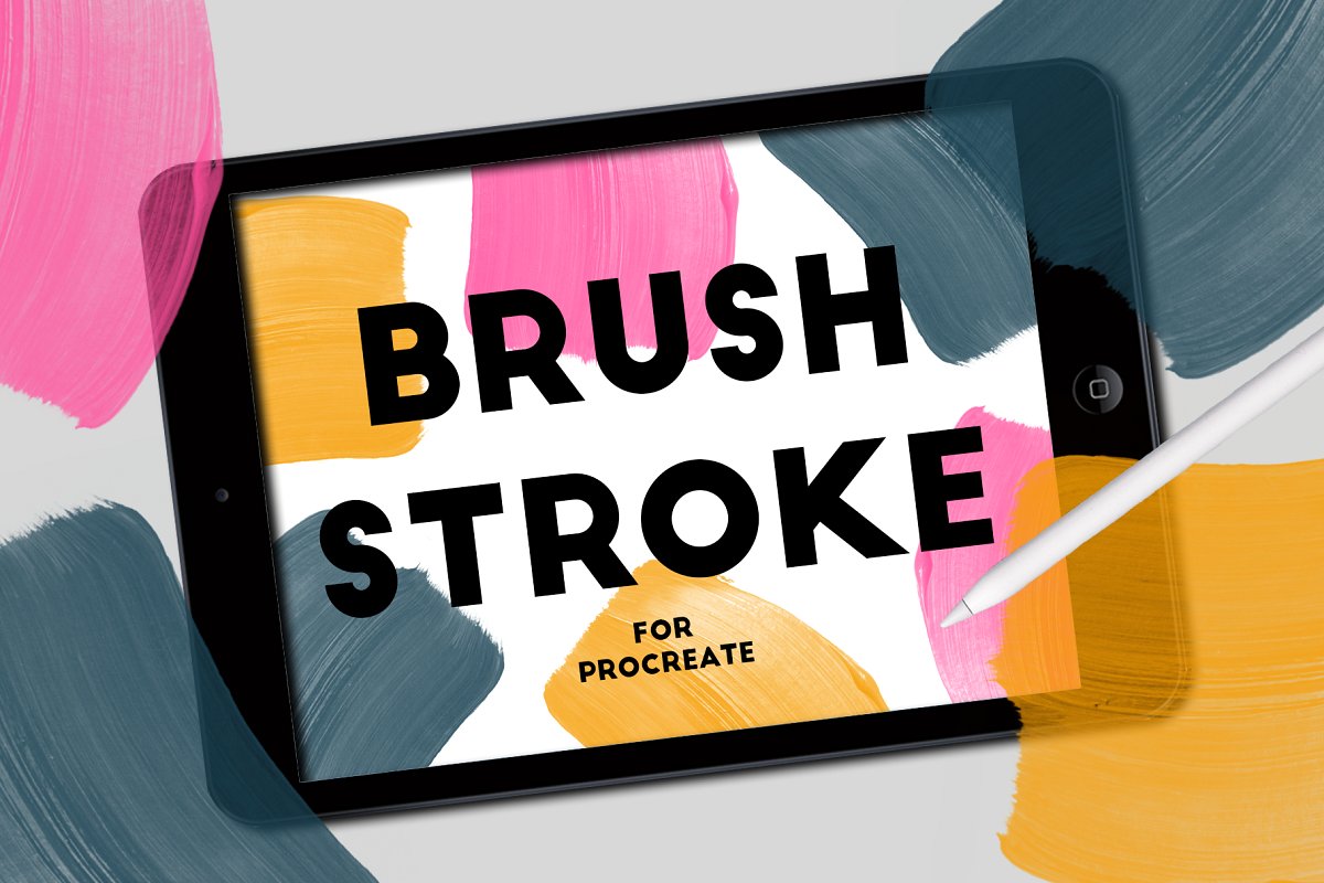 适用于Procreate的颜料笔刷套装BRUSH STROK