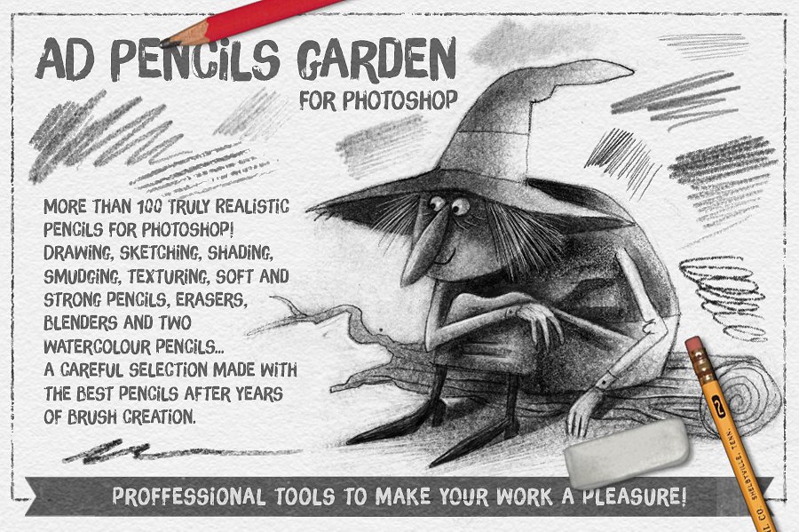 铅笔素描笔刷 The Pencils Garden #123