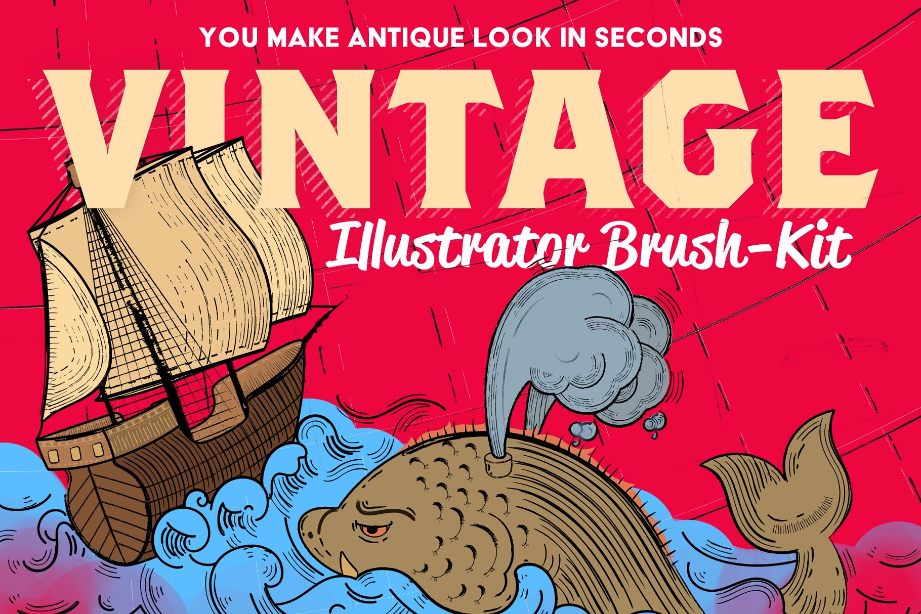 经典ai笔刷下载 Vintage Illustrator B