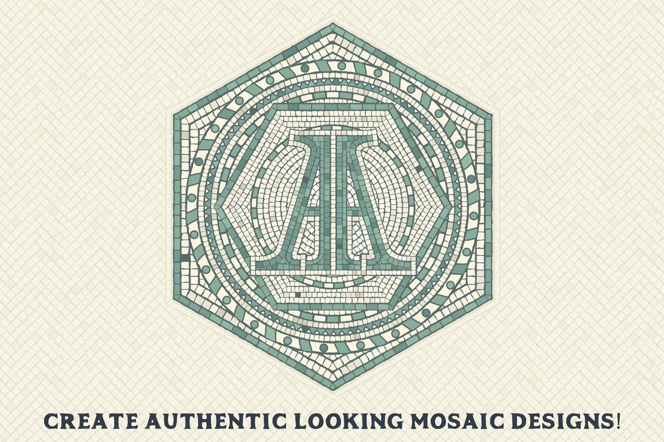 令人惊叹的少见稀有时尚高端复古风刮 mosaic-maker