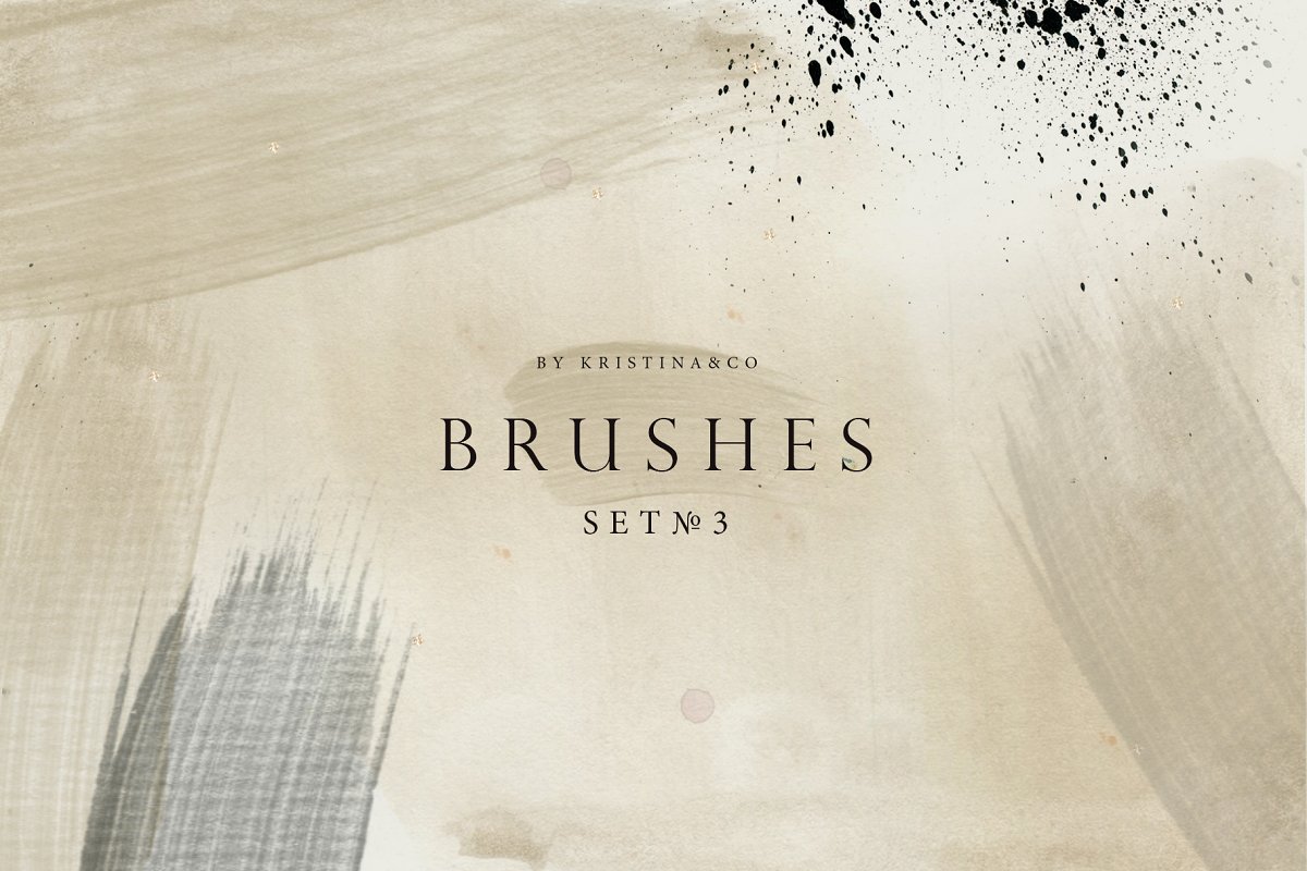 抽象水彩系列笔刷套装Abstract Brushes  #3