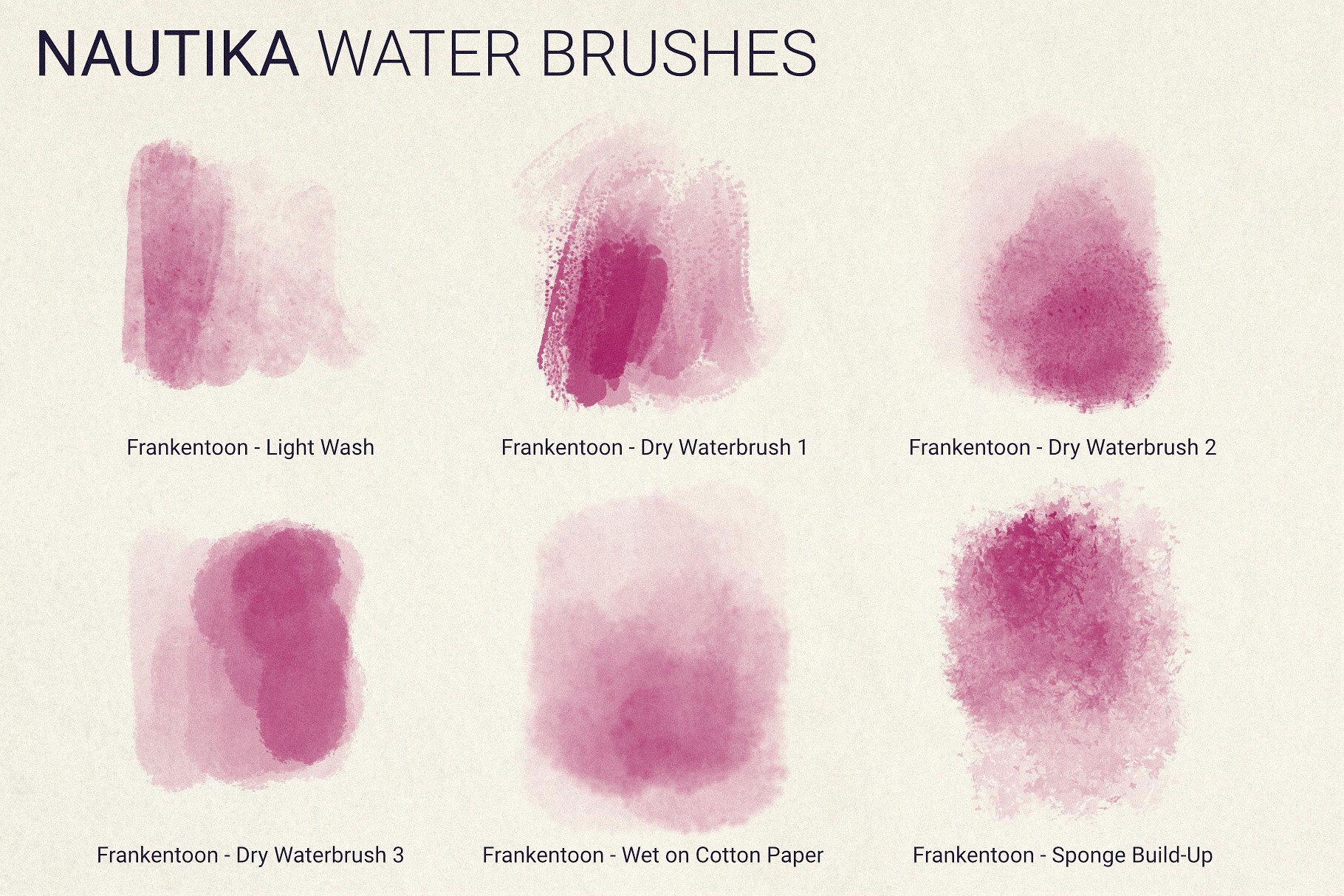 数码水彩插画笔刷 Nautika – Brush Pack