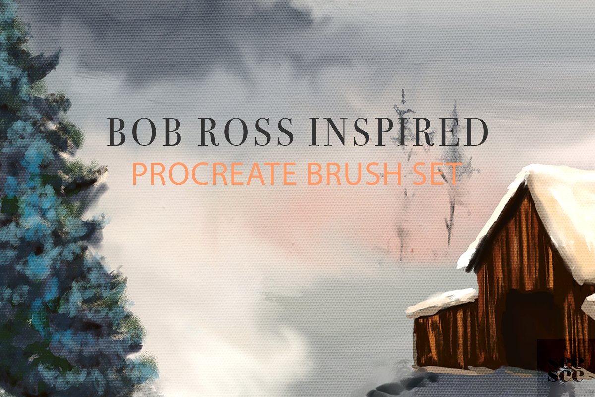 笔刷下载 Bob Ross Inspired Procrea