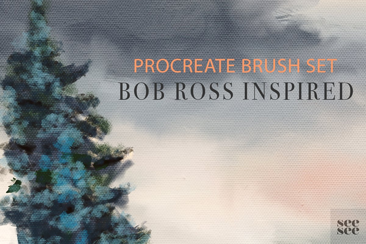 笔刷下载 Bob Ross Inspired Procrea