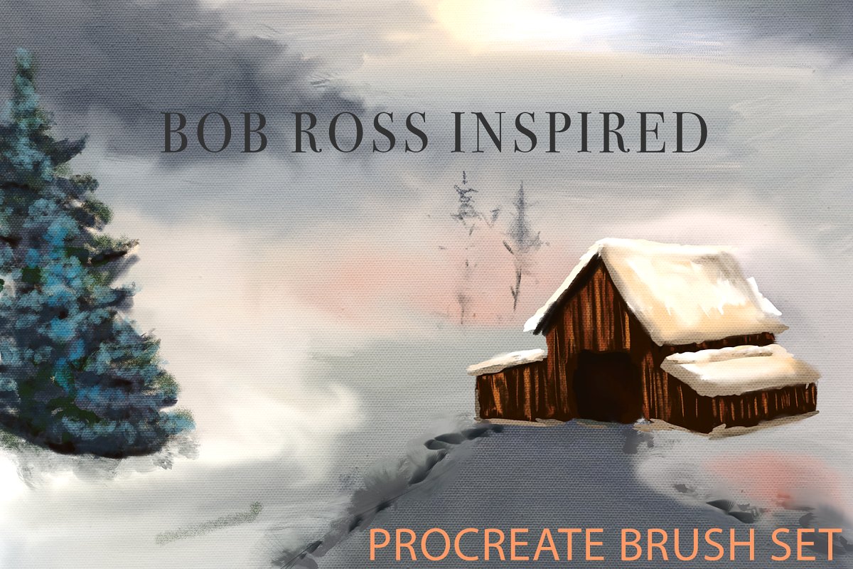 笔刷下载 Bob Ross Inspired Procrea