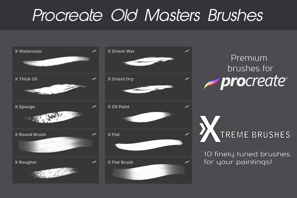 笔刷下载墨迹笔刷Procreate Texture Brus