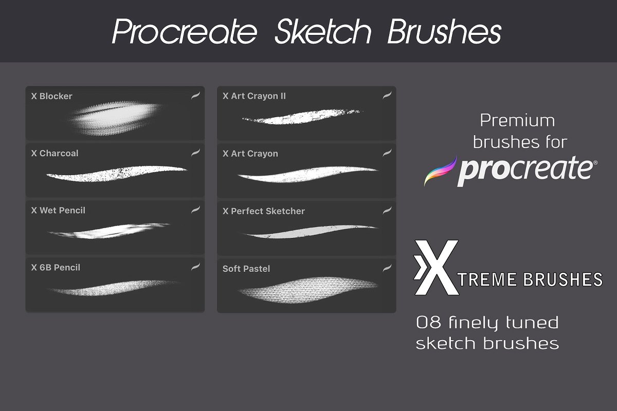 笔刷下载墨迹笔刷Procreate Texture Brus