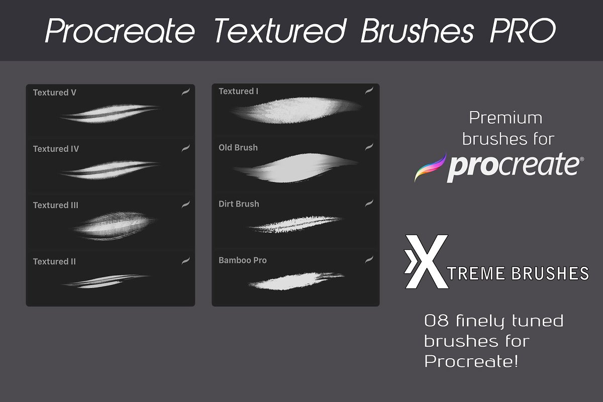 笔刷下载墨迹笔刷Procreate Texture Brus