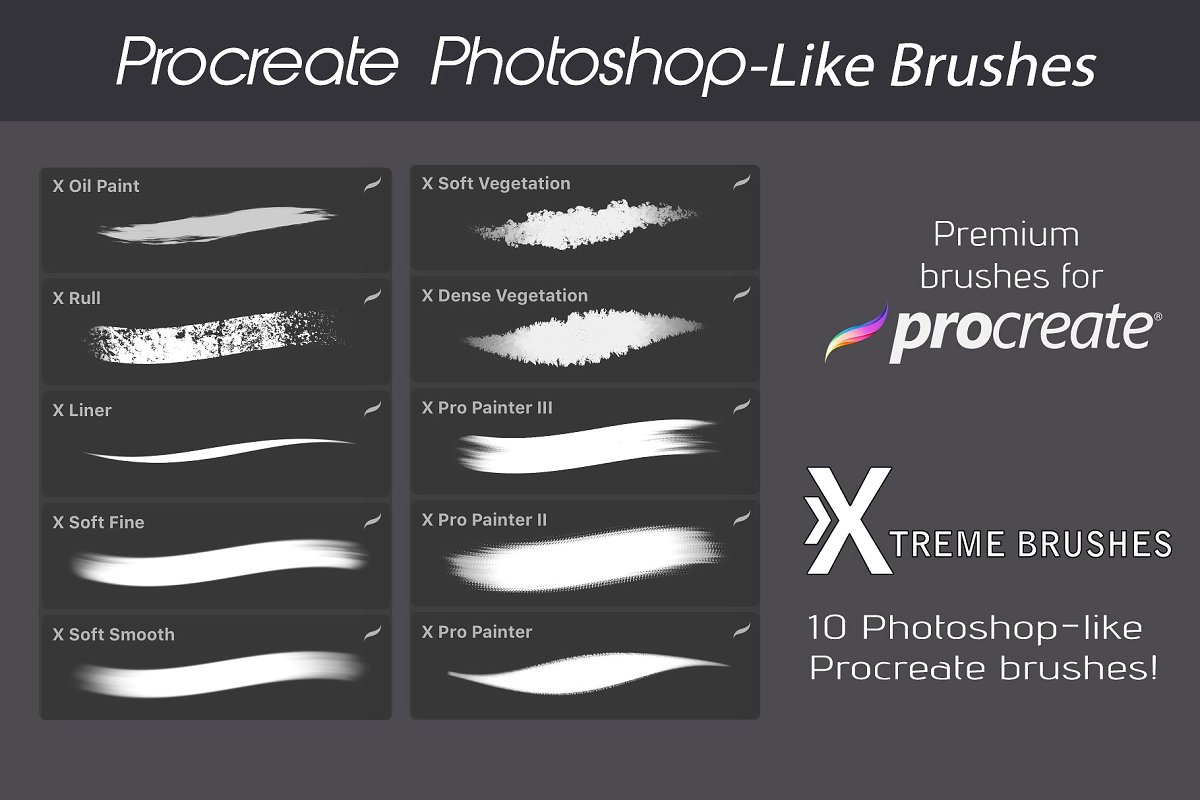 笔刷下载墨迹笔刷Procreate Texture Brus