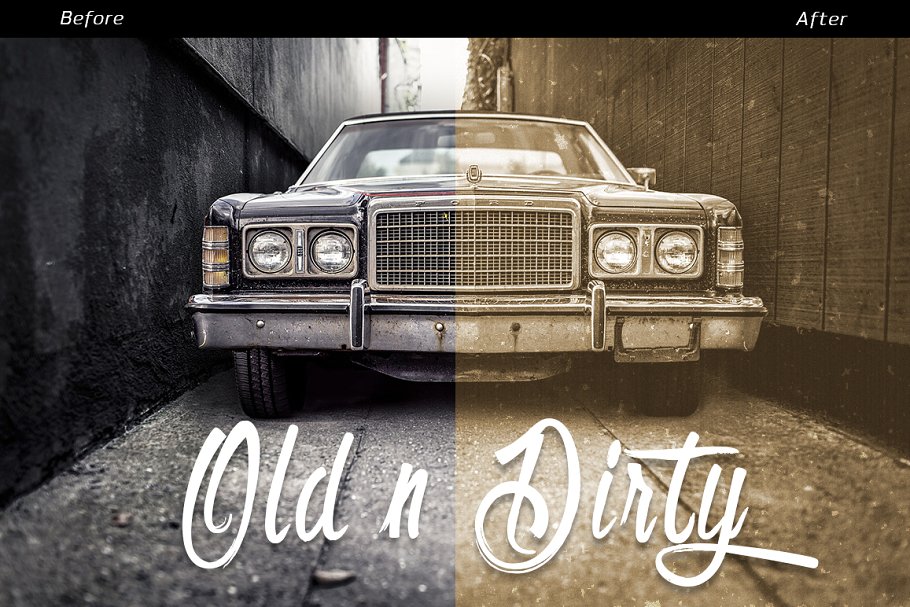 做旧效果的PS动作 Old n Dirty #123470