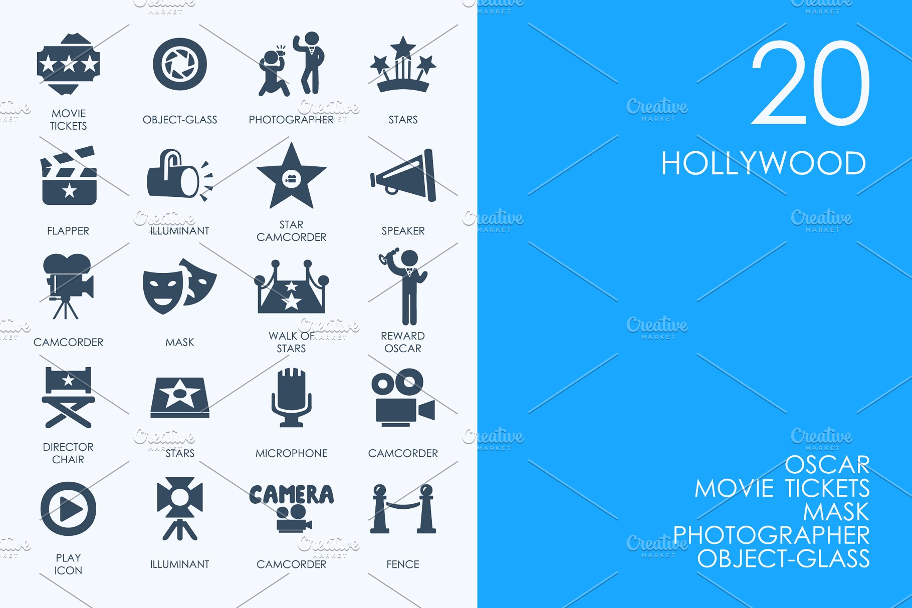 万圣节图标素材 Hollywood icons #13798