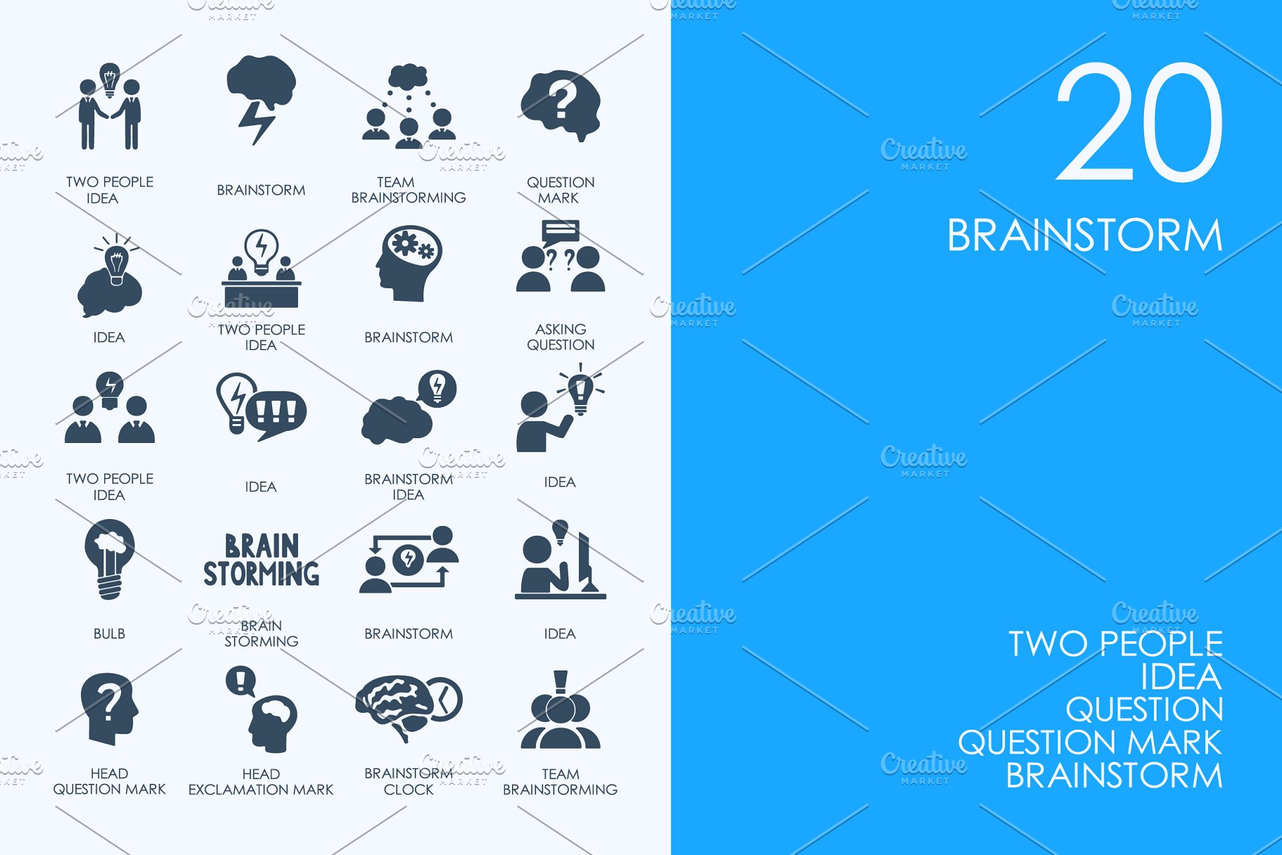 头脑风暴的图标制作 Brainstorm icons #13