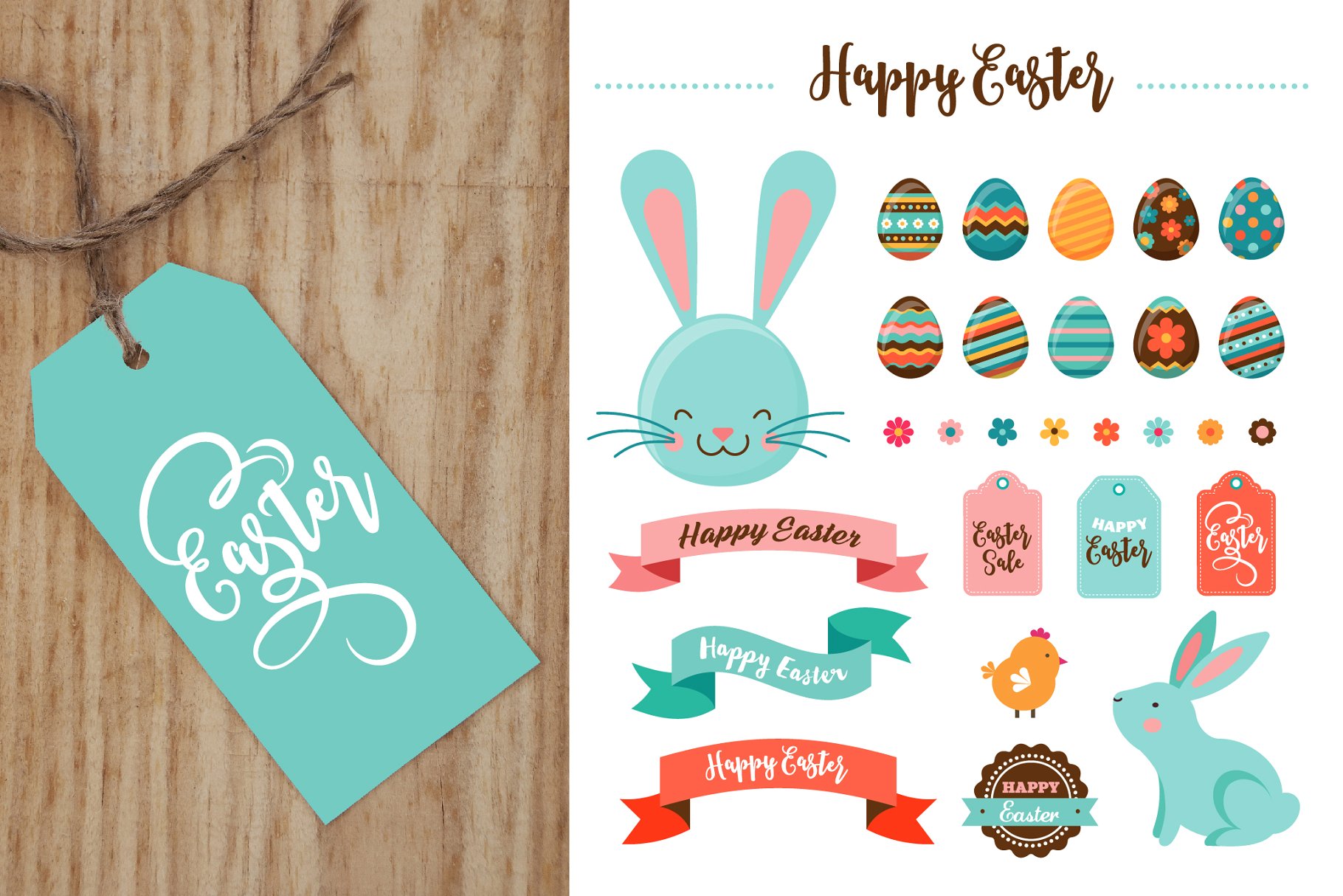 欢乐的复活节素材 Happy Easter bundle #