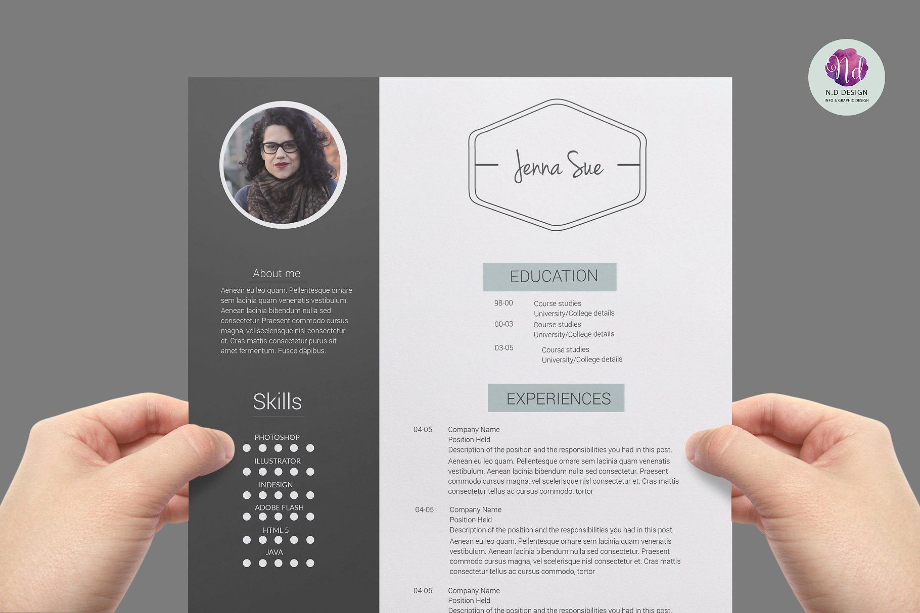 现代简历模板 Modern resume template