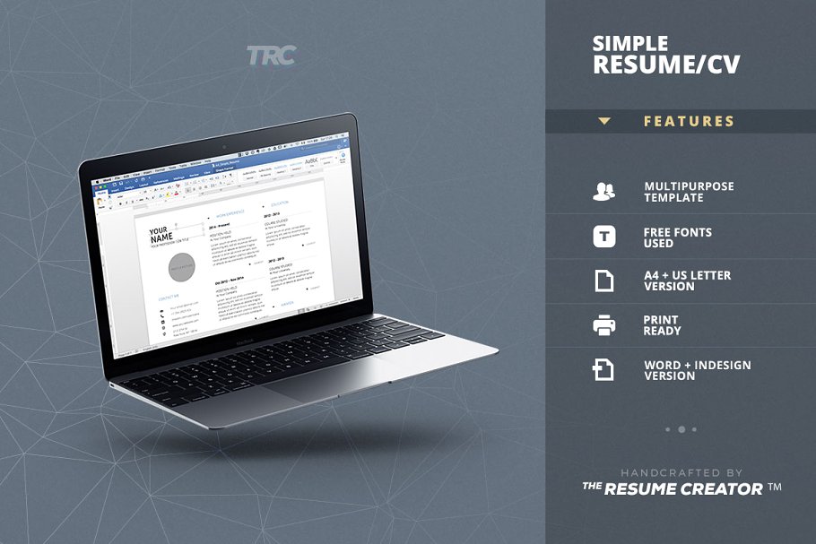 简单的简历模板 Simple ResumeCv Templa