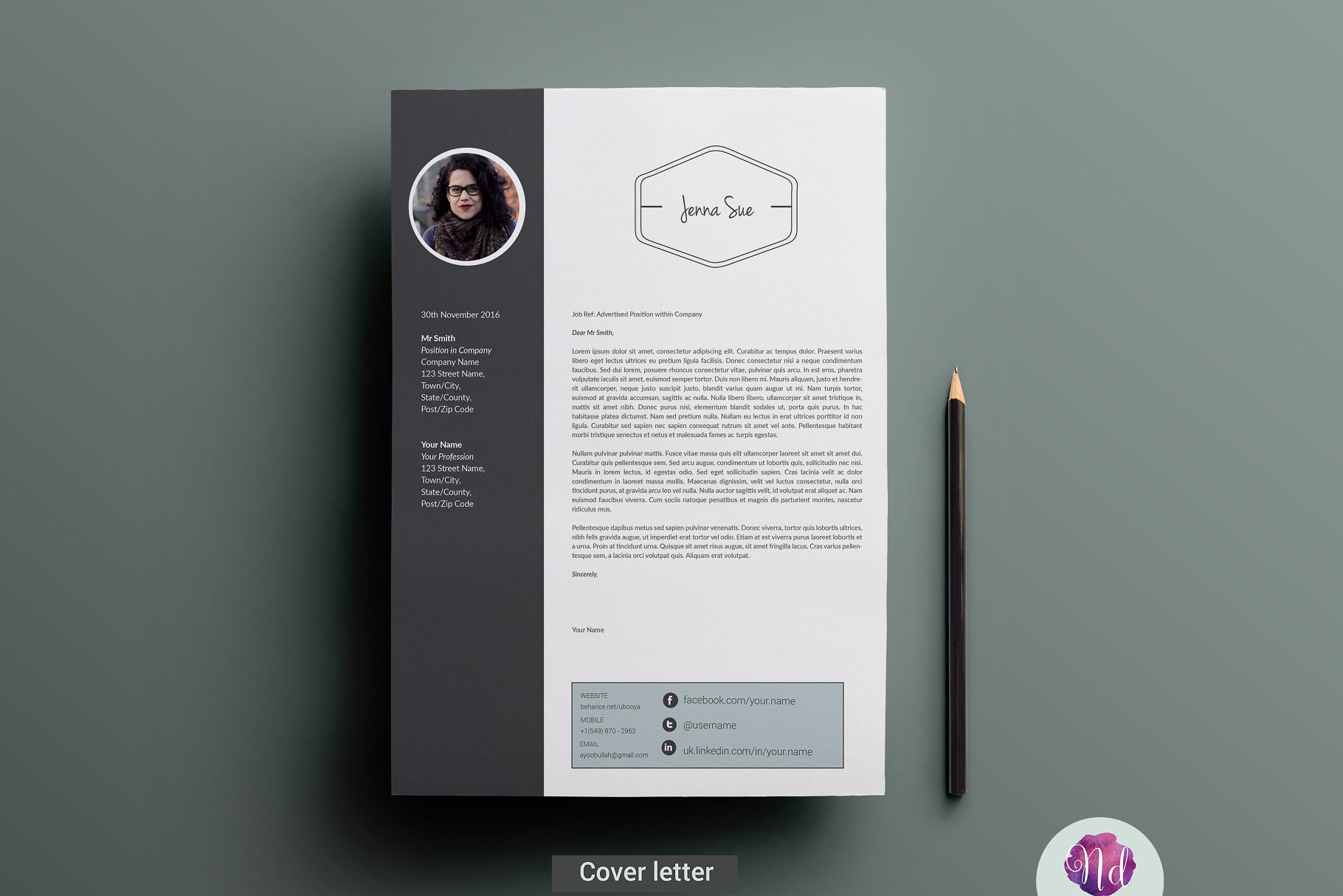 现代简历模板 Modern resume template