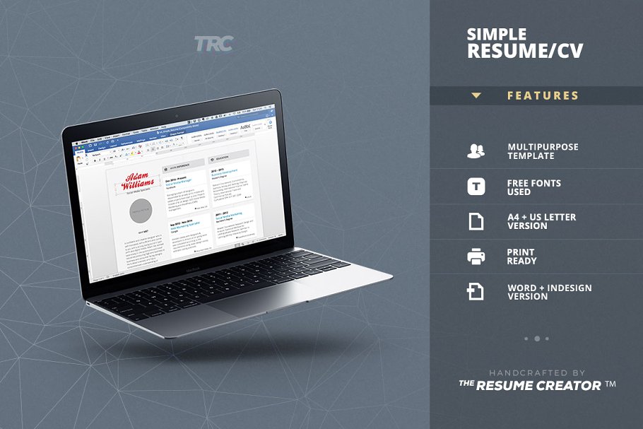 简单简历模板 Simple Resume Cv Templa