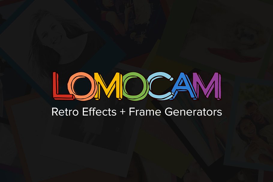 多图排列照片PS动作 Lomocam 58 RetroFX