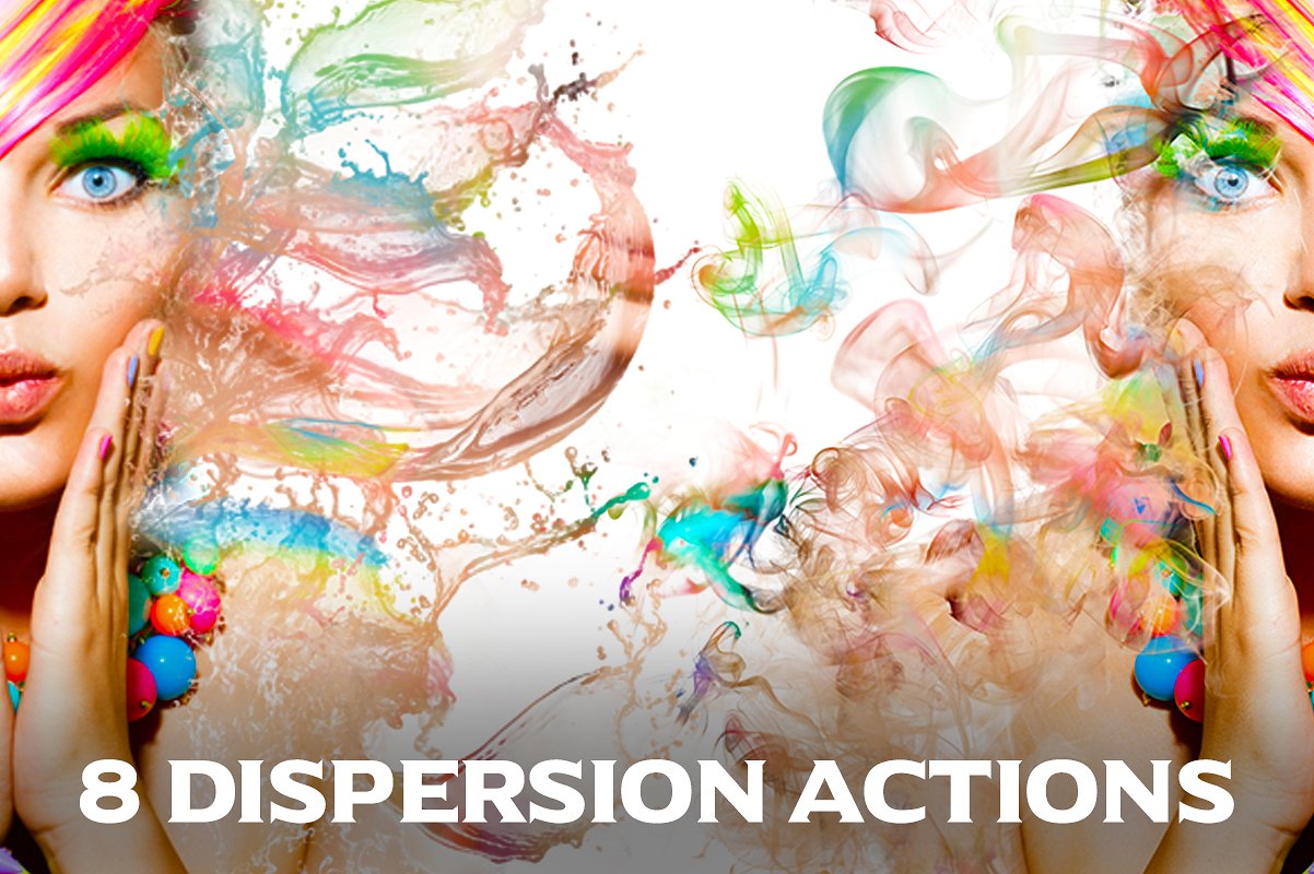 8种色散特效的PS动作下载 Dispersion Actio