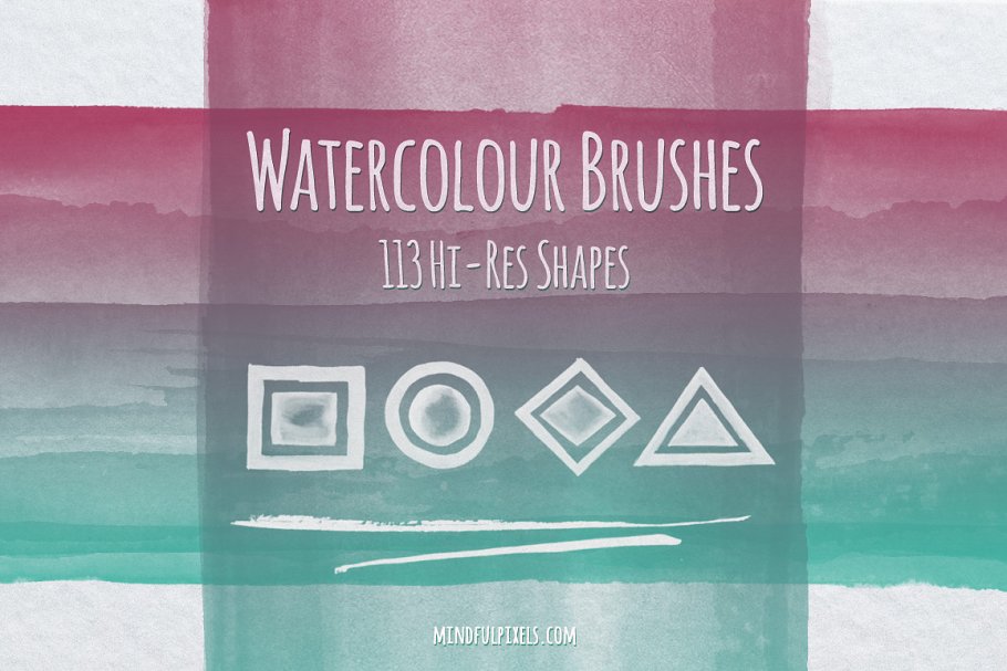 水彩ps笔刷2 Watercolor Brushes Vol