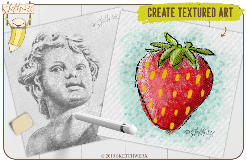 Procreate逼真的彩色铅笔笔刷For iPad #3