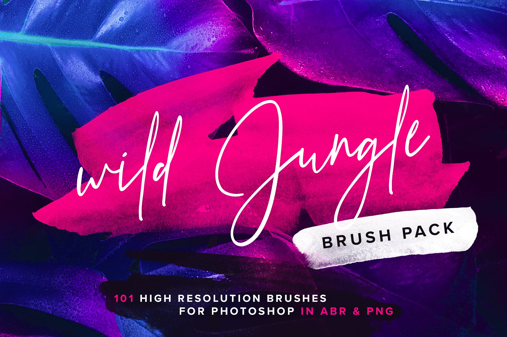 高分辨率画笔PS笔刷 Wild Jungle Brush C