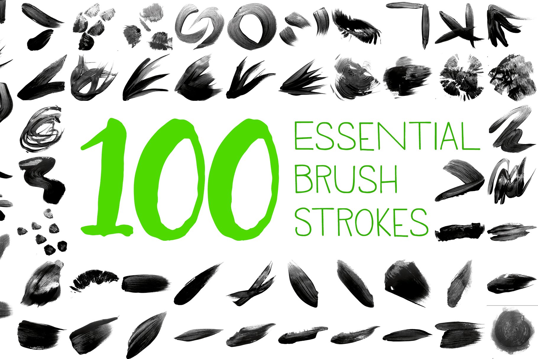 100个墨水笔画 100 Essential Brush S