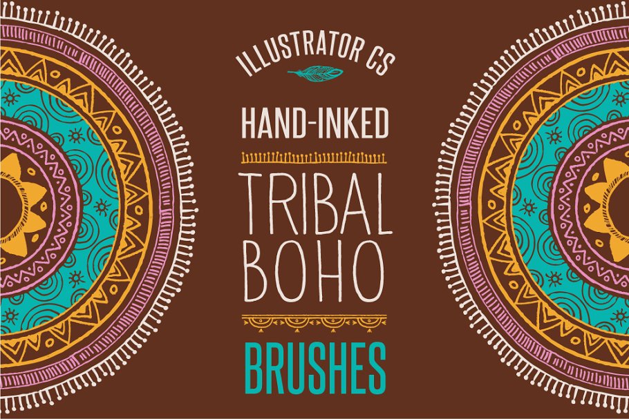 波西米亚部落背景纹理素材50 Boho Tribal Gyp