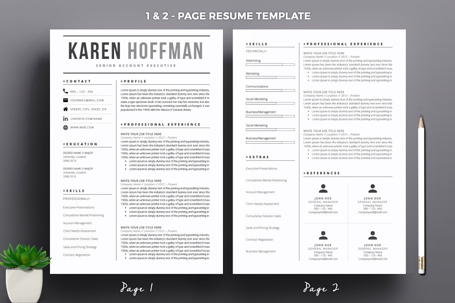 现代简历模板 Modern Resume Template