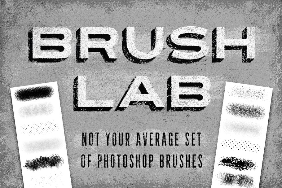 各种纹理效果的PS笔刷 Brush Lab Photosho