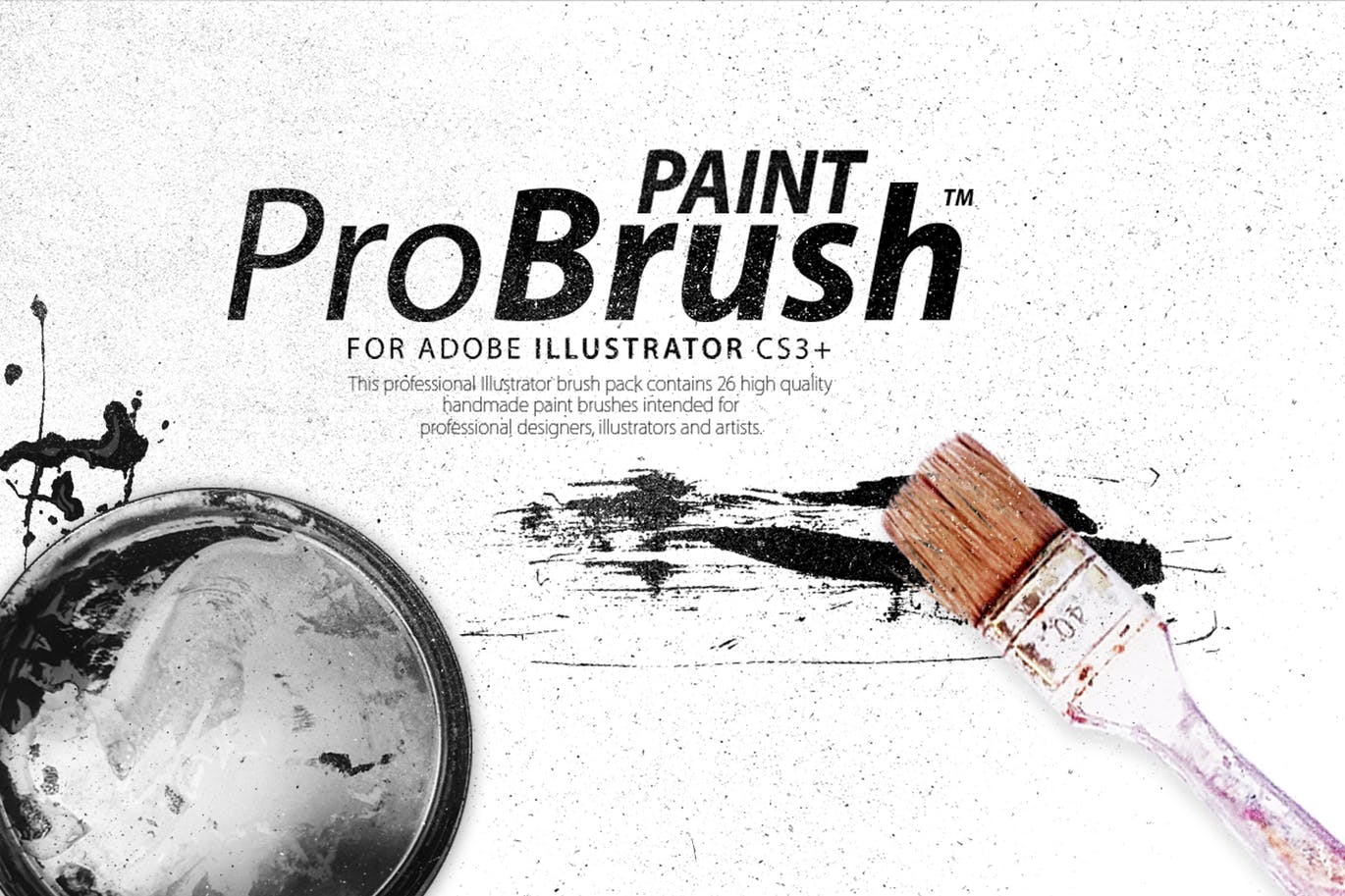 高品质的中国风矢量画笔笔刷素材paint-probrush