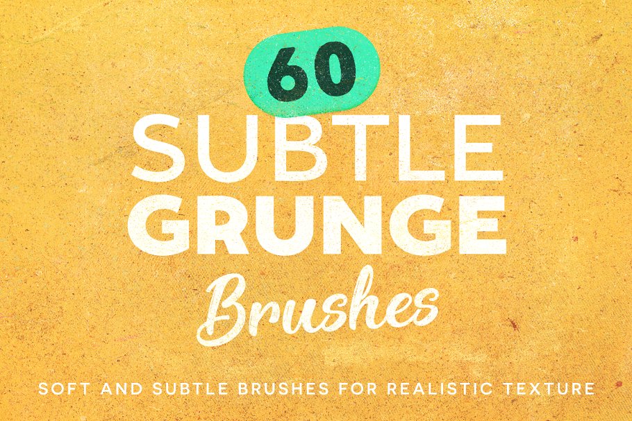 60个纹理笔刷 60 Subtle Grunge Brush