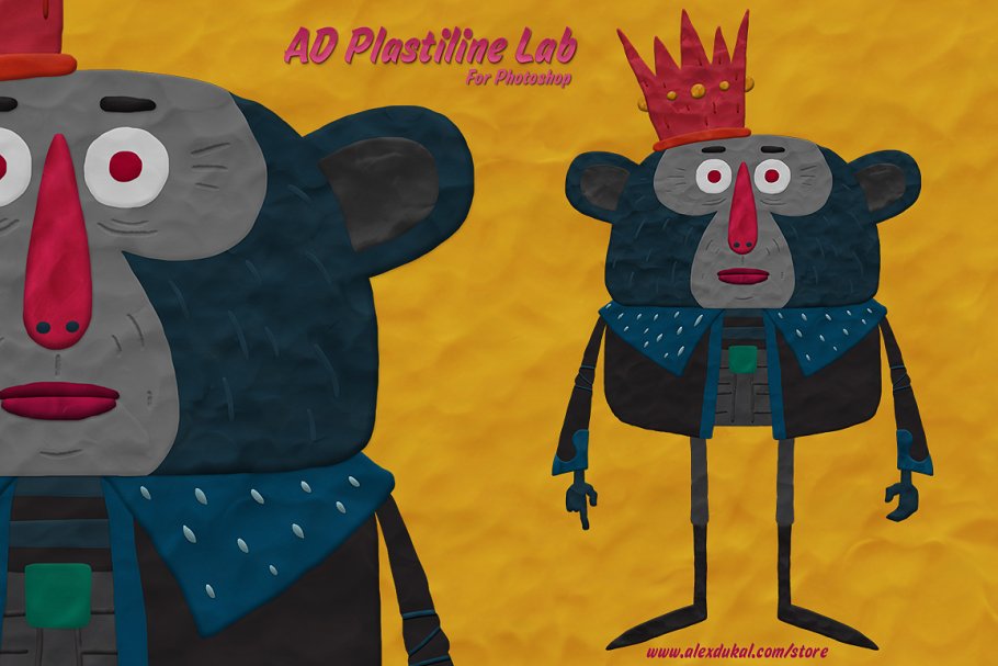 酷炫PS笔刷画笔插件 AD Plastiline Lab #