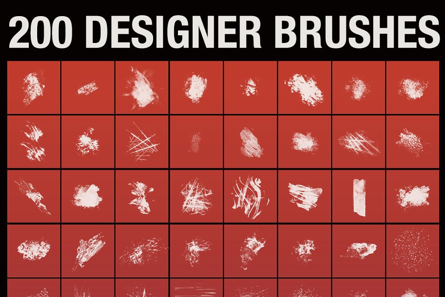 200个设计师PS笔刷 200 Designer Brush