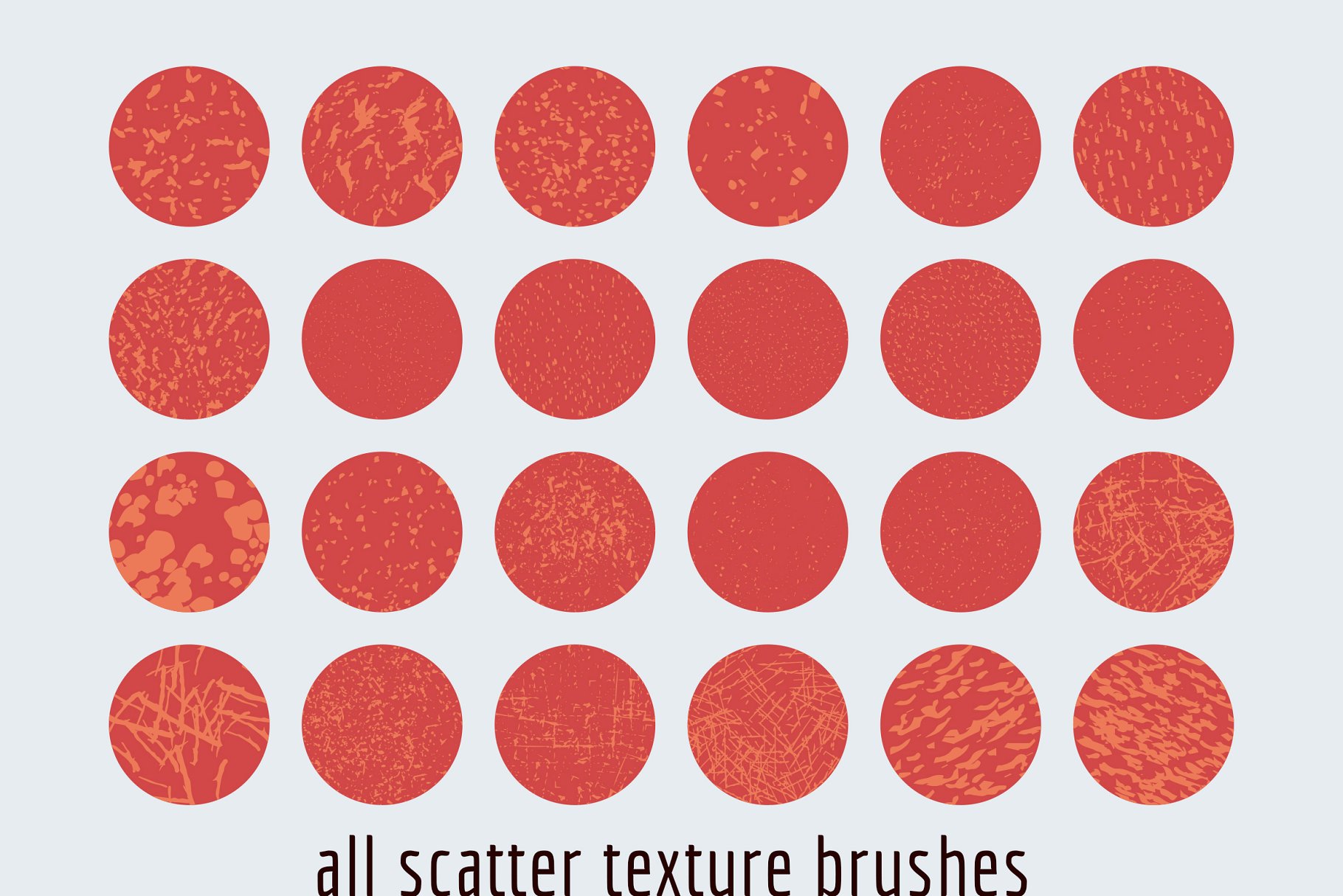 AI笔刷纹理素材 Scatter texture brush