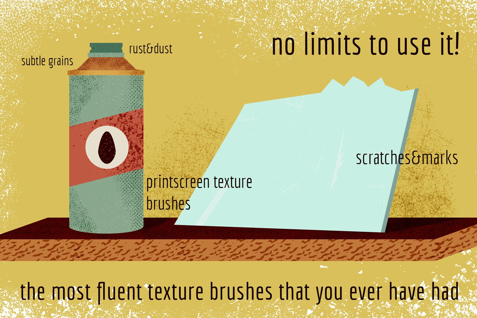 AI笔刷纹理素材 Scatter texture brush