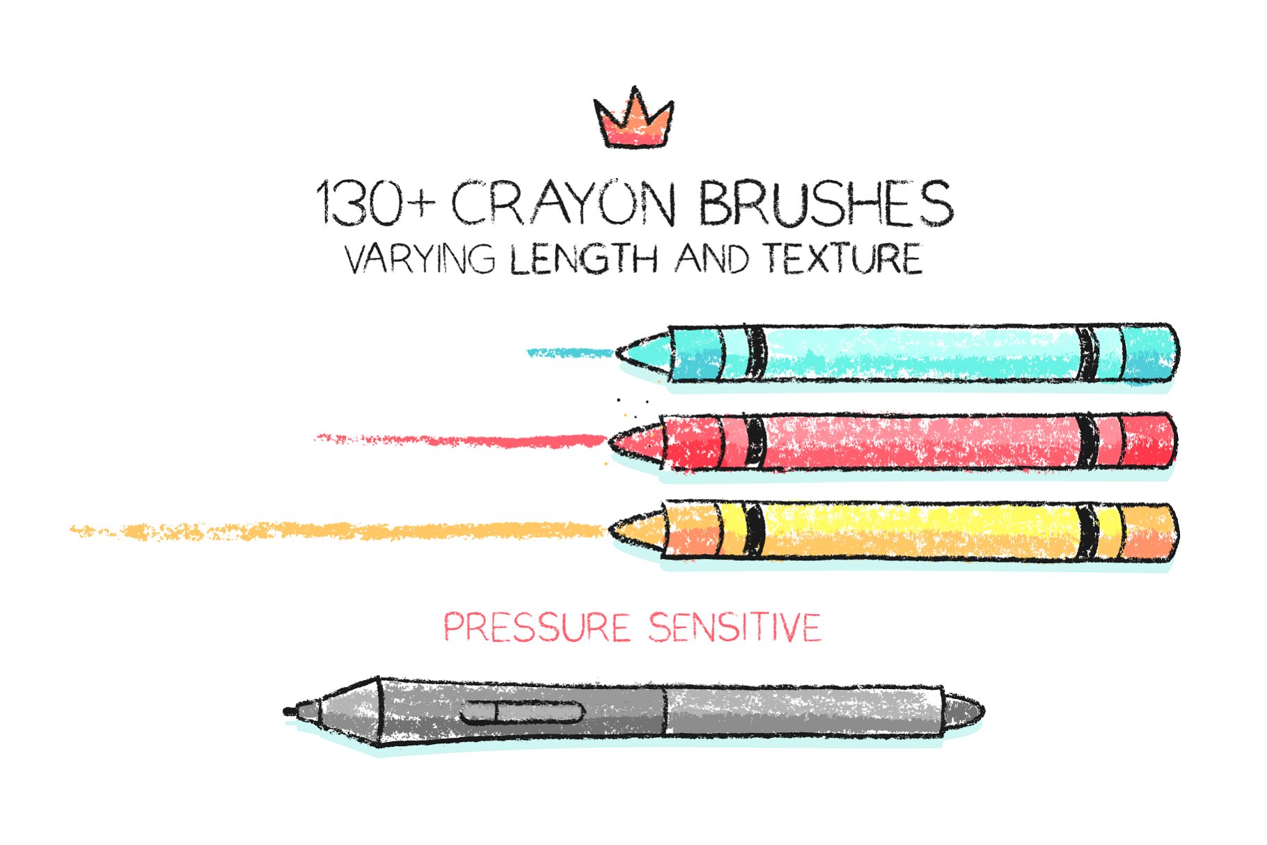 蜡笔AI笔刷 Wax crayon AI brushes #