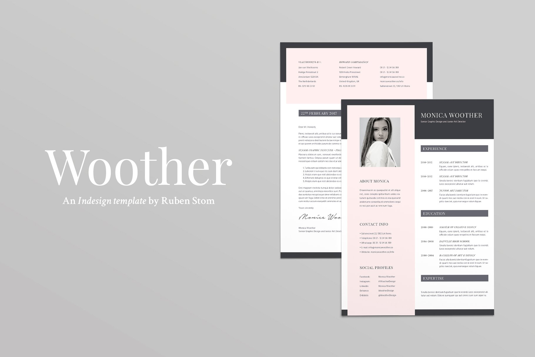 高雅简历模板 Woother Resume Template