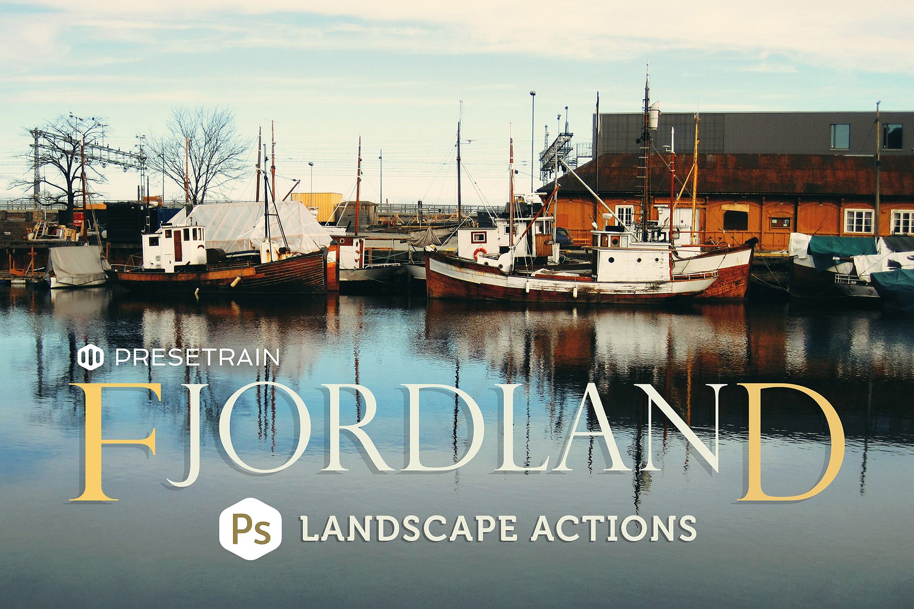 港口民居风景PS动作 Fjordland Landscape