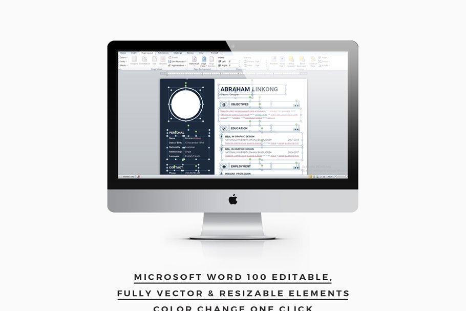 现代简历模板 Modern Resume 3 Pages #