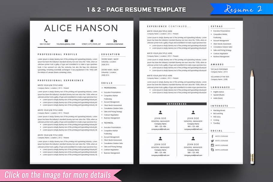 超级简历模版六合一 Resume CV Bundle #13