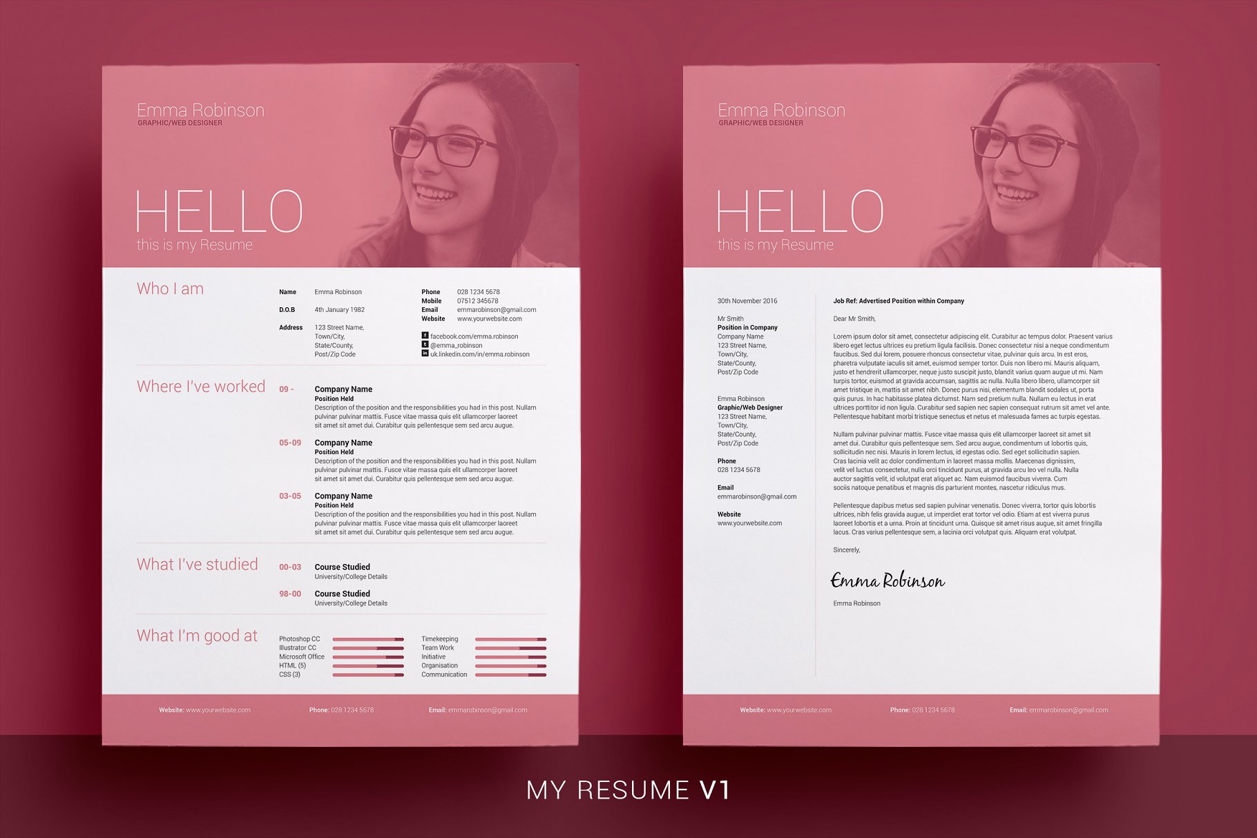 高端简历模版套装 My Resume Template Bu