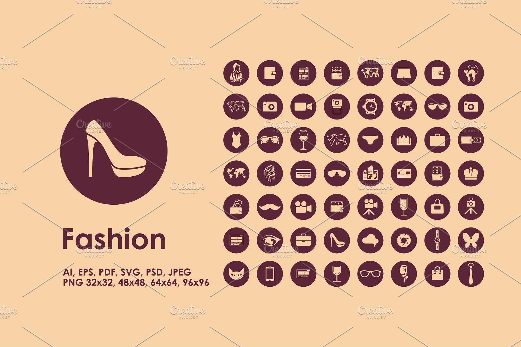 时尚元素app图标 Fashion icons #13698