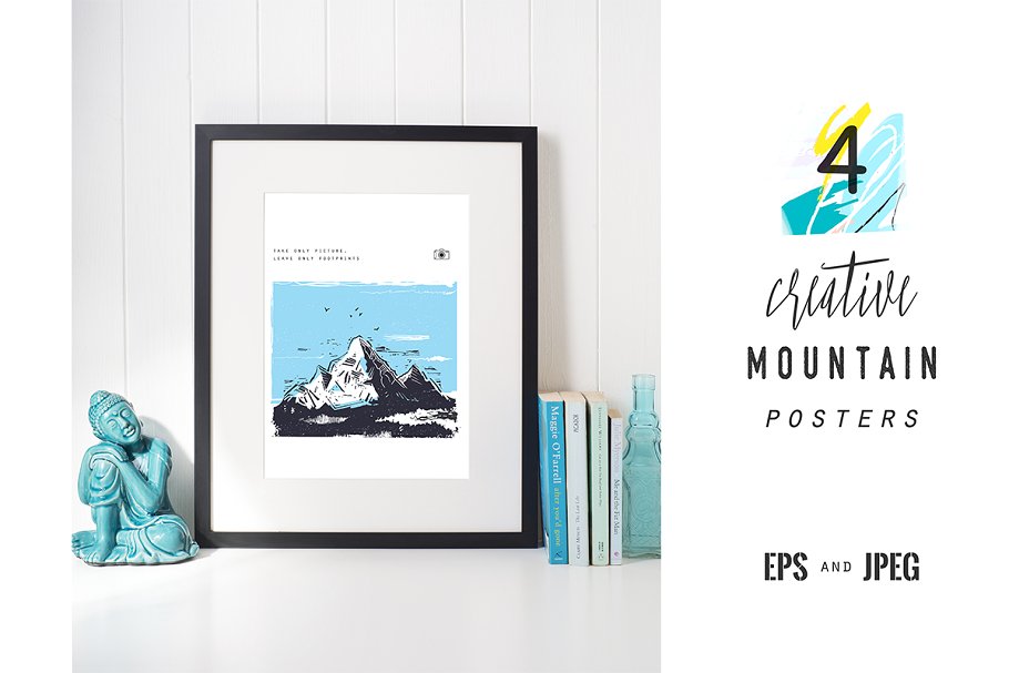 山的海报插画 Mountain Posters #14081