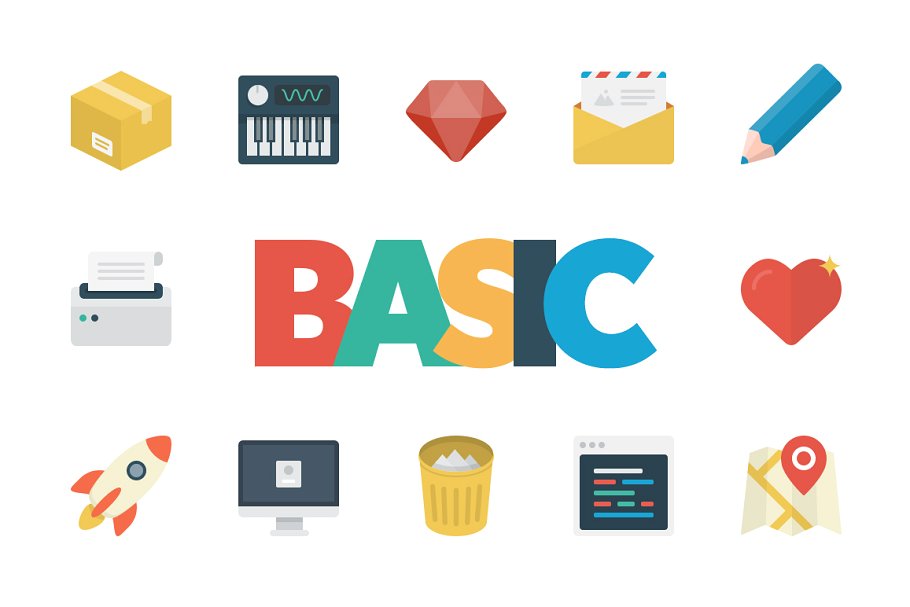 基础图标素材 Basic Icon Collection #