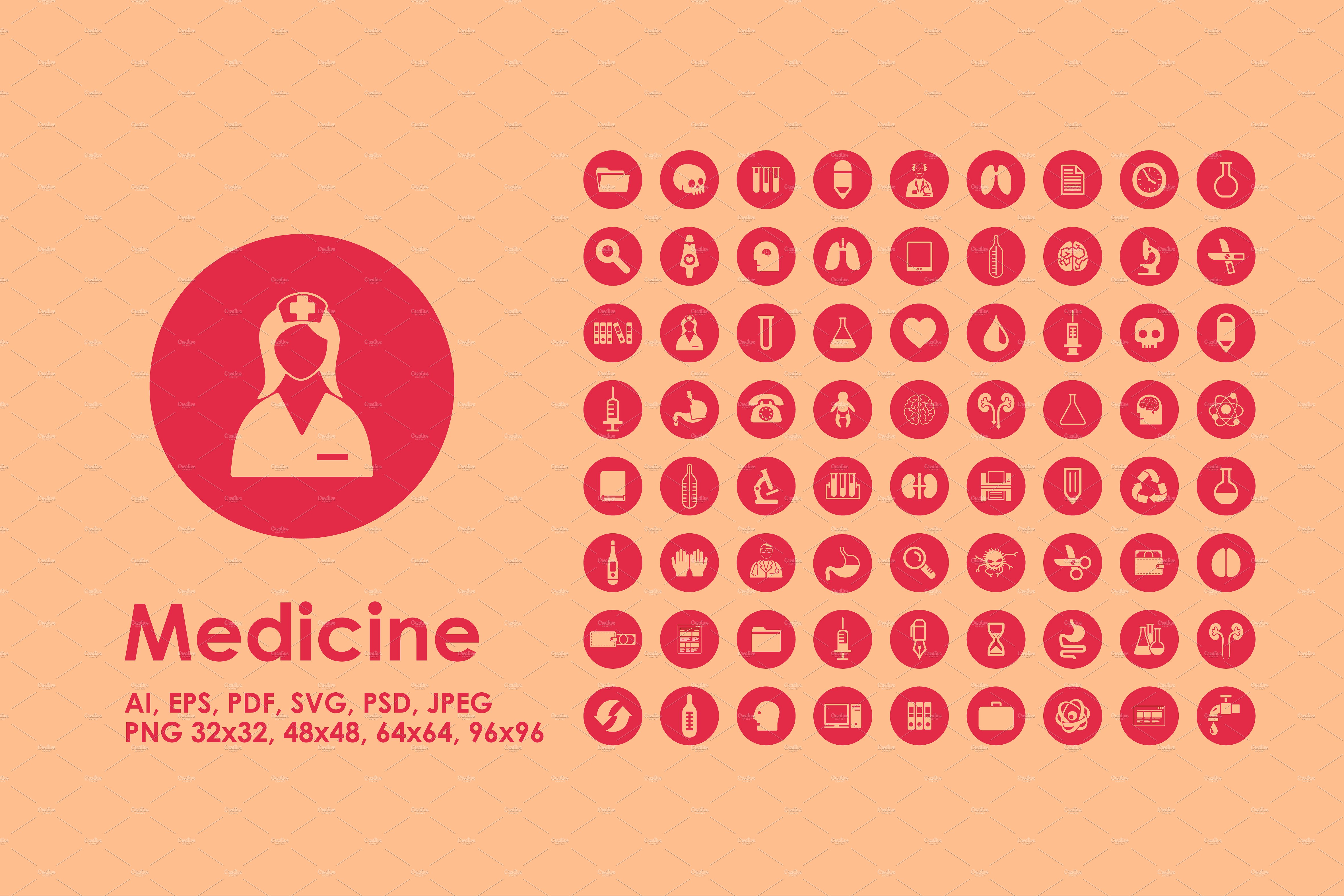 医疗矢量图标素材 72 medicine icons #13