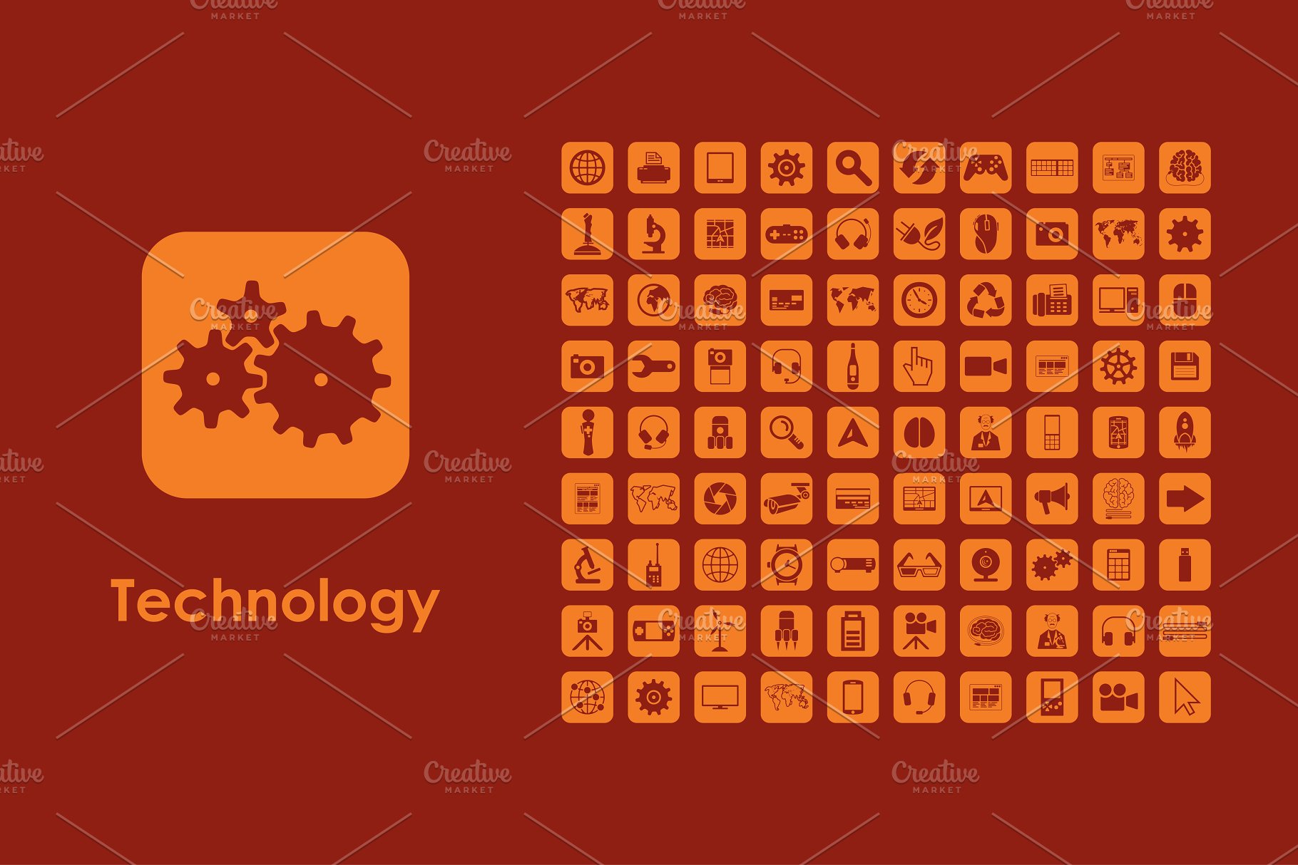 技术矢量图标下载 Technology icons #139