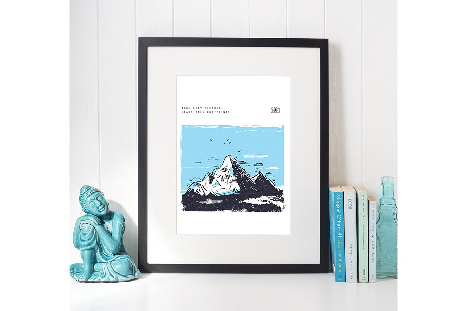 山的海报插画 Mountain Posters #14081