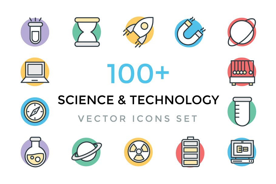 科技图标大全 100  Science and Techno